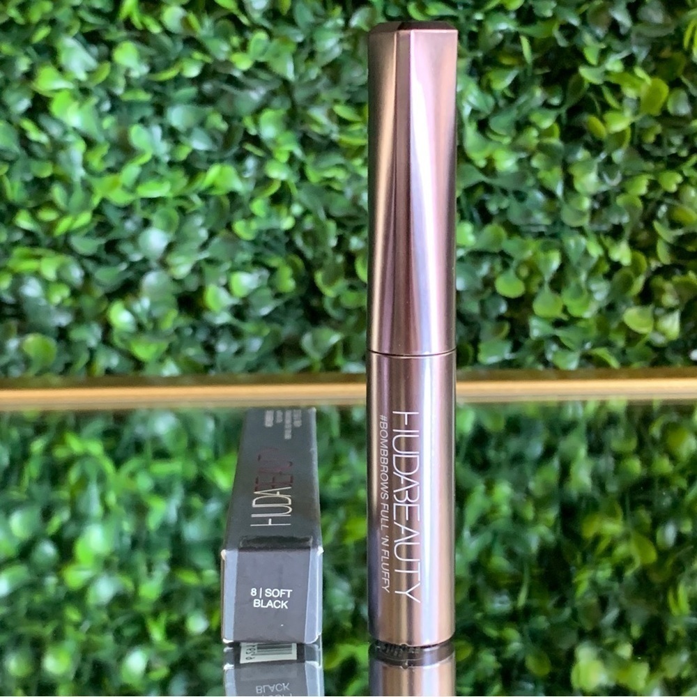 Huda Beauty SOFT BLACK 8 BombBrows Full n Fluffy Fiber Brow Gel | NEW | BOMBBROW - Picture 12 of 14